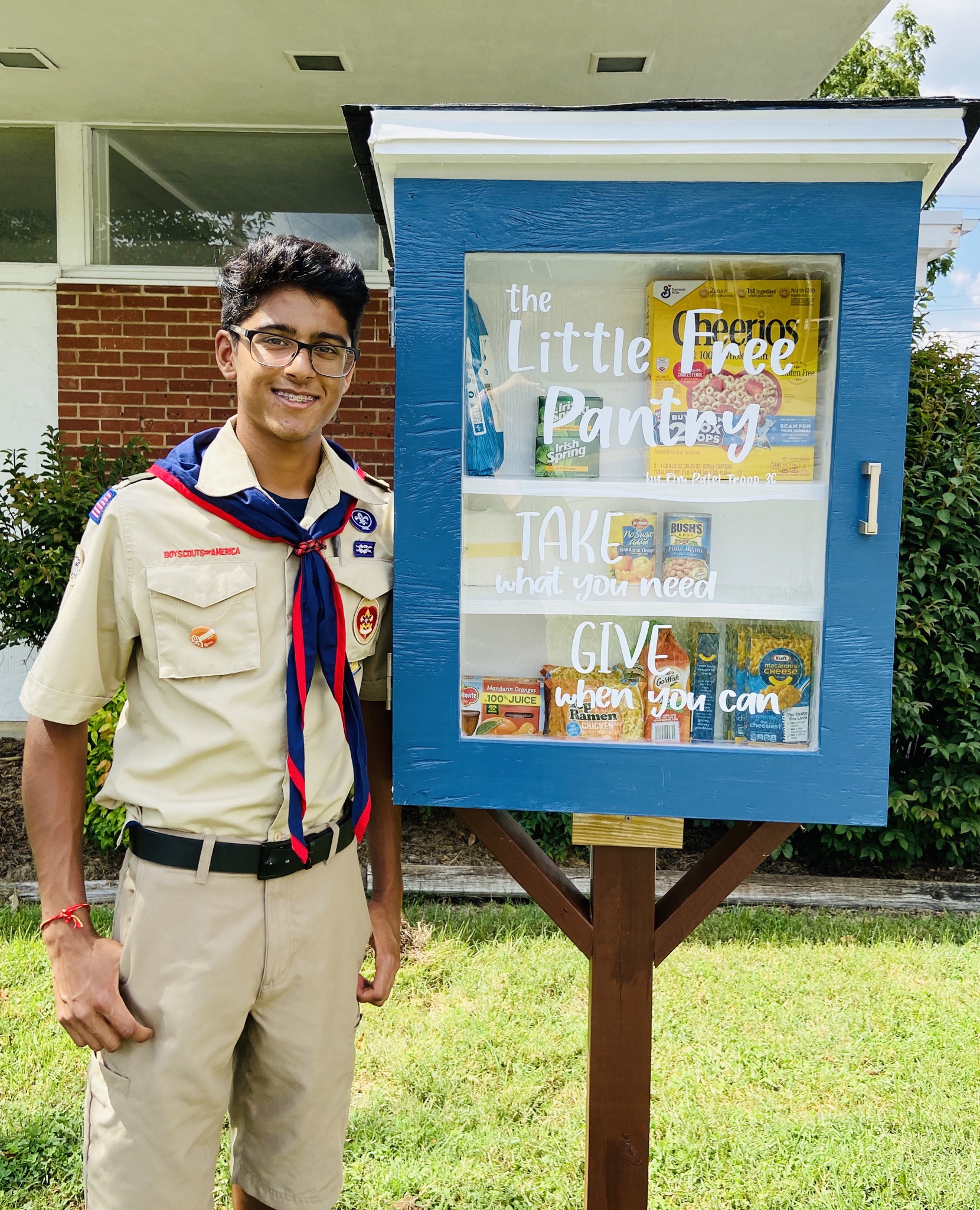 The Little Free Pantry at FUMC by Om Patel troop 36 Photo 1
