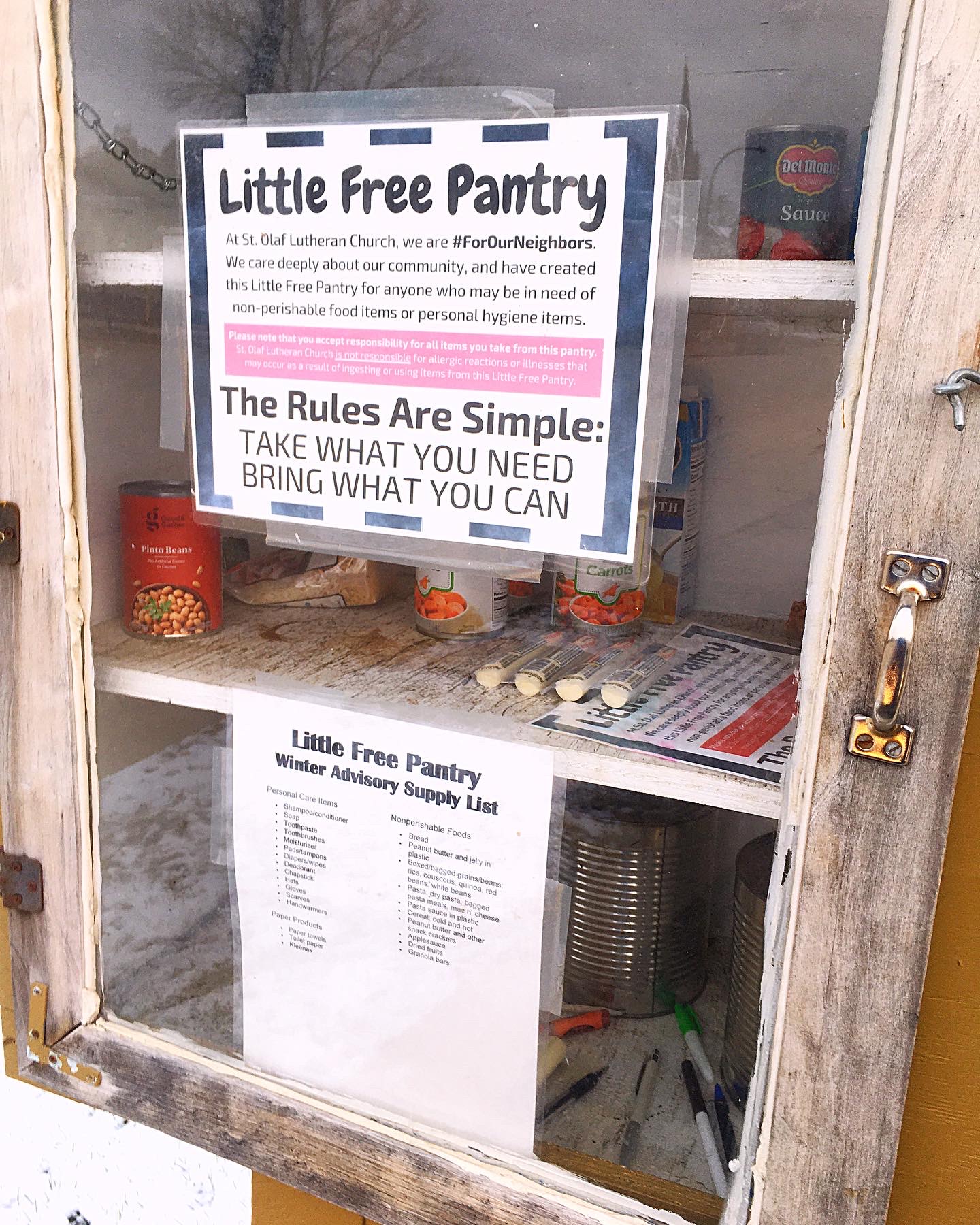 St Olaf Lutheran Church Little Free Pantry Photo 1