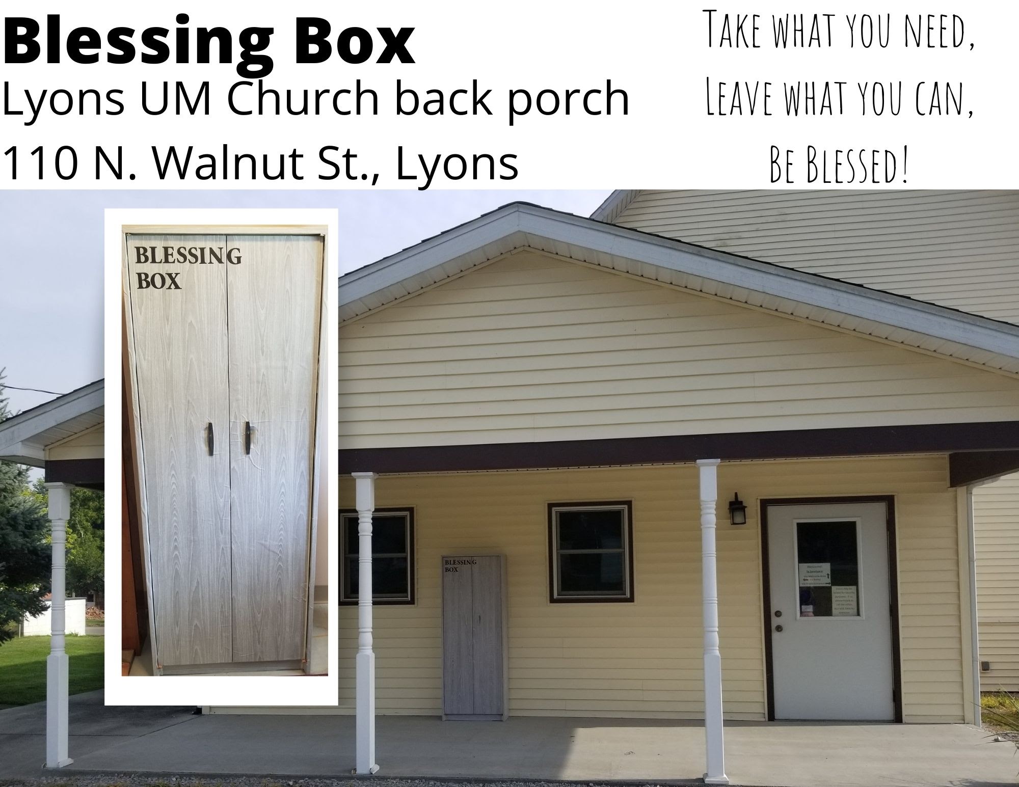 Lyons UMC Blessing Box Photo 1