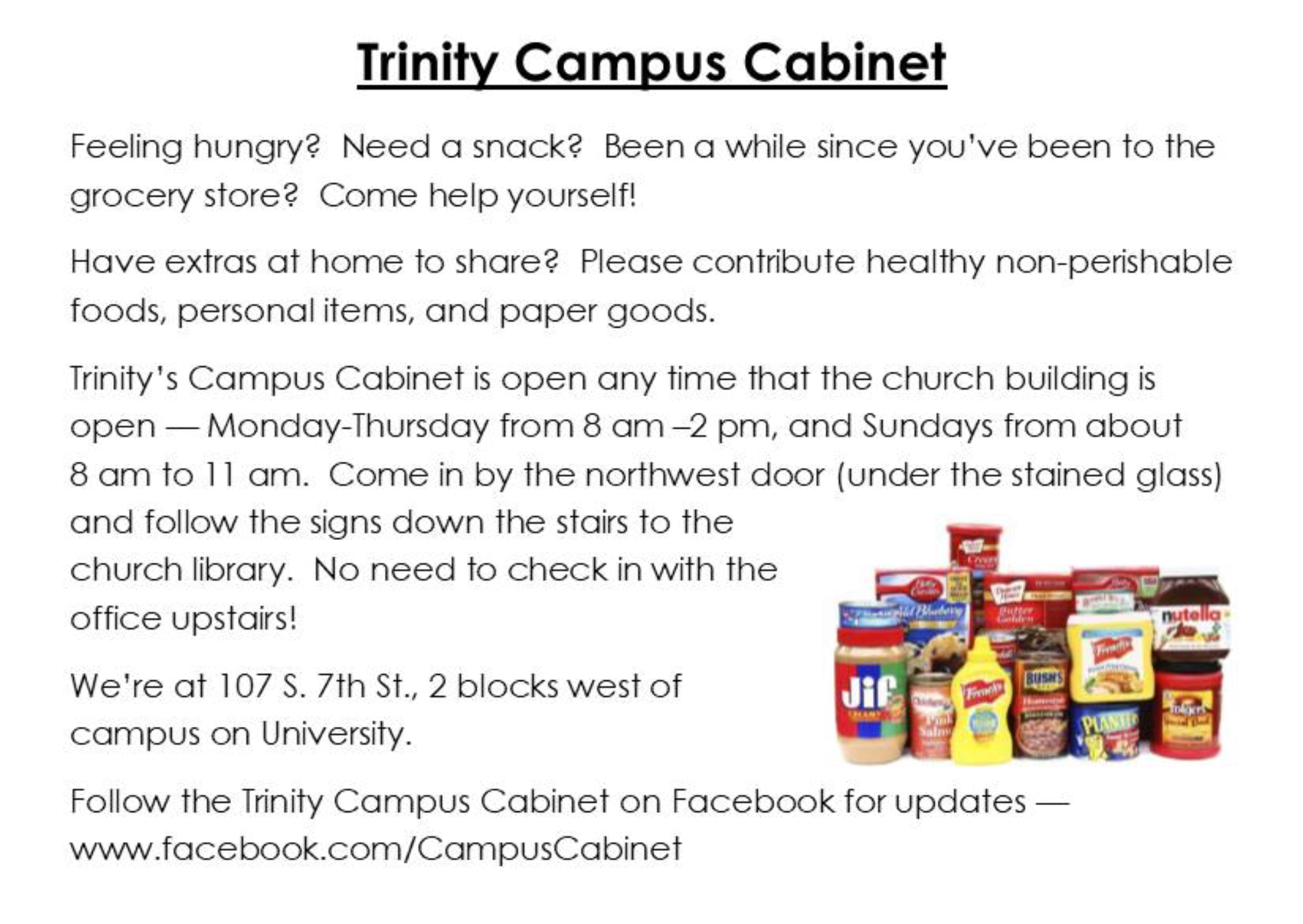 Trinity Campus Cabinet Photo 1